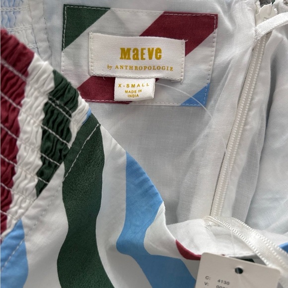 Anthropologie Blue, Green, and Red Striped Dress - Picture 8 of 8